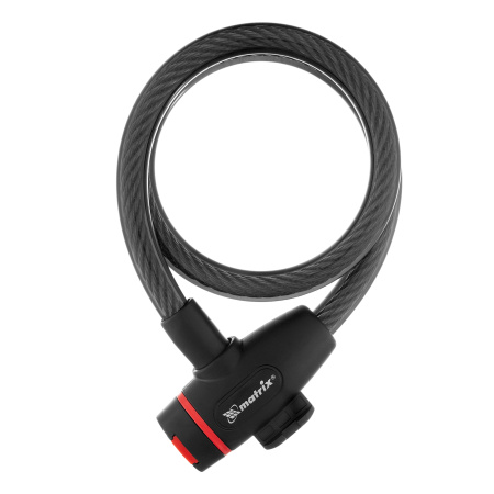 Замок тросовый универсальный, 12 х 650 мм Matrix цена