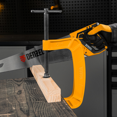 Струбцина G-образная, усиленная, 150 мм Denzel цена