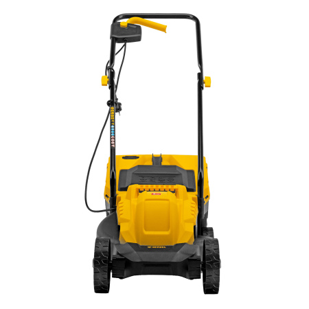 Газонокосилка электрическая GM-1100, 1100 Вт, шир. 32 см, 3 уров., травосб. 30 л Denzel цена