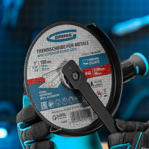 Круг отрезной по металлу, 180 х 1,8 х 22,2 мм, WA46TBF// Gross