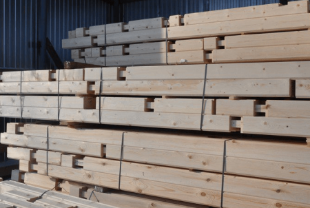 Брус профилированный 200х200х6000 Хвоя (190х190)