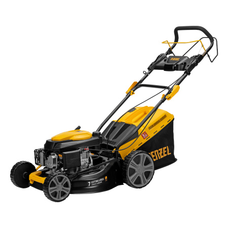 Газонокосилка бензиновая GLD-460SP, 146 куб.см, ширина 46 см, привод 7 уровней, травосборник 50 л Denzel цена