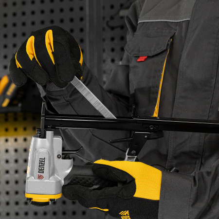 Скобы 21GA для пнев. степл., 12мм, шир. - 0,95мм, тол. - 0,6мм, шир. скобы - 12,8мм, 5000шт Denzel цена