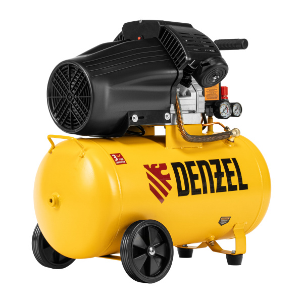 Компрессор воздушный прям. привод DCV1800/50, 1,8 кВт, 50 литров, 320 л/мин Denzel