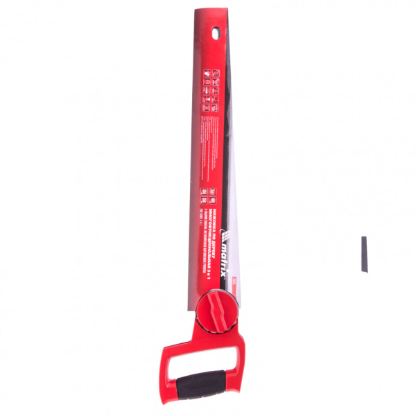 Ножовка по дереву 3 в одном: ножовка, 3 рабочих полотна, металлическая обрезиненная рукоятка Matrix цена