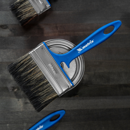 Кисть флейцевая "Водные краски" Color Line 100 x 12 мм Matrix цена