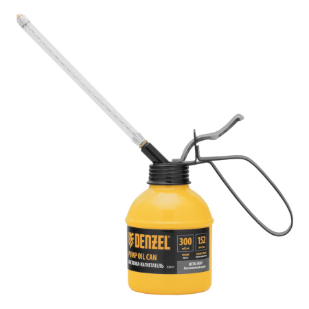 Масленка-нагнетатель, металлический корпус, 0,3 л, гибкий наконечник Denzel цена