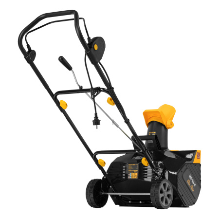 Электрическая снегоуборочная машина ESB-460-M, 1.8 кВт, металлический шнек, LED фара Denzel