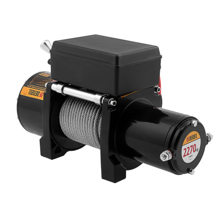 Лебедка автомобильная электрическая LB-2200, 2.2 т, 3.3 кВт, 12 В Denzel цена