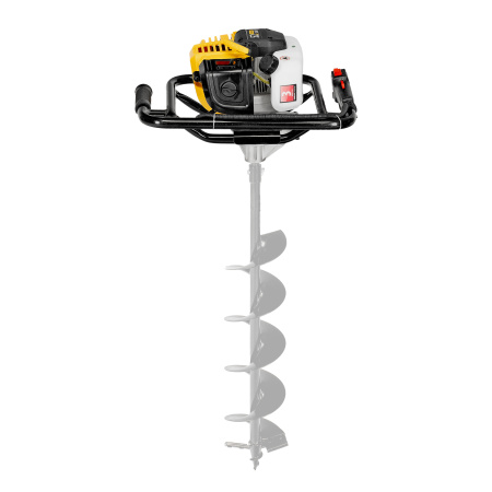 Мотобур DX-52, объем двигателя 52 см3, соединение 20 мм, без шнека Denzel