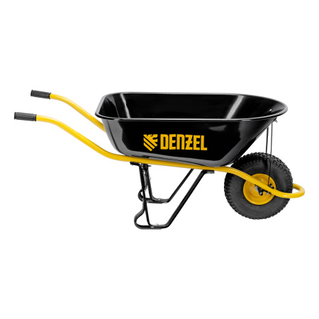 Тачка строительная, усиленная, объем 130 л, 230 кг, колесо 15х6.00-6 Denzel цена