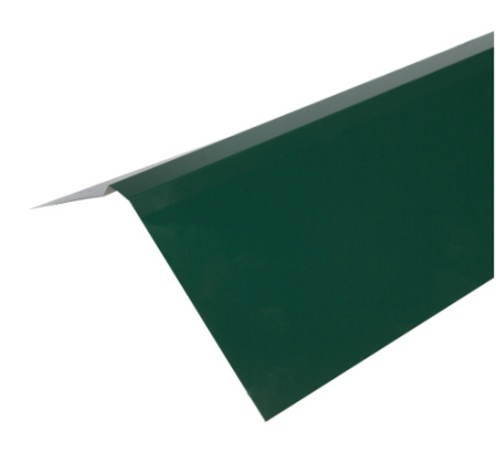 Конёк плоский с полиэстеровым покрытием 2 м цвет зелёный