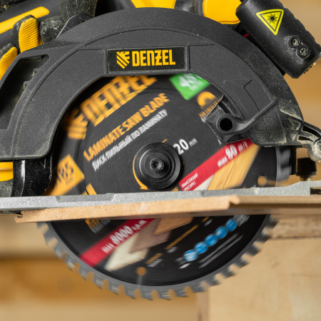 Пильный диск по ламинату ф185 х 20 мм, 48 зубьев Denzel