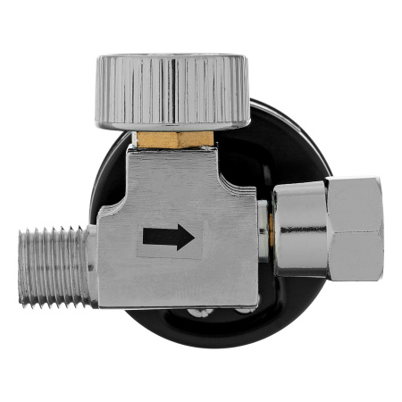 Регулятор давления с манометром для краскораспылителя K1500, 12 бар, 1/4" Denzel цена