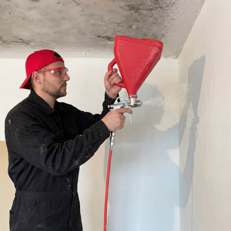 Картушный пистолет для штукатурки, V= 9,5 л, сопла 4, 6 и 8 мм Matrix цена