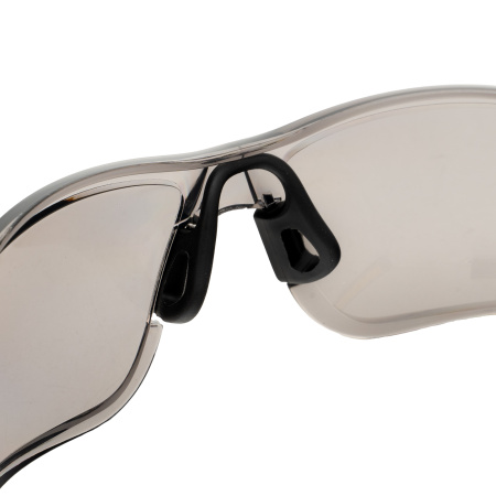 Очки защитные открытые, поликарбонатные, дымчатая линза Denzel цена