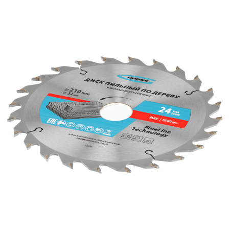 Пильный диск по дереву 210 x 32/30 x 24Т Gross