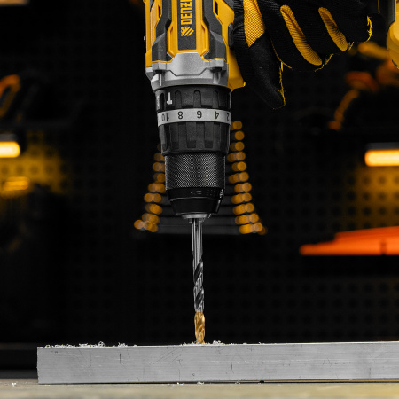 Сверло спиральное по металлу 7,0 x 109мм, Р6М5, Golden Tip, многогранная заточка Denzel