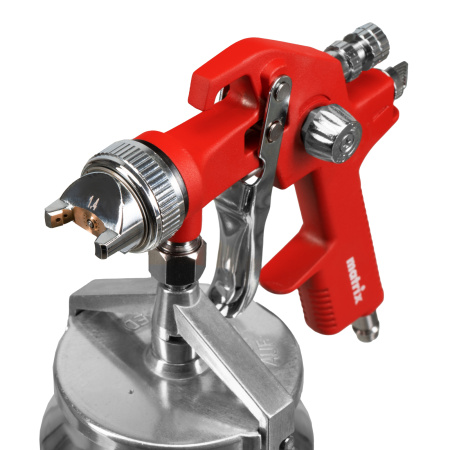 Краскораспылитель HVLP пневмат. с нижним бачком V= 1 л, сопло диаметром 1.4 мм Matrix цена