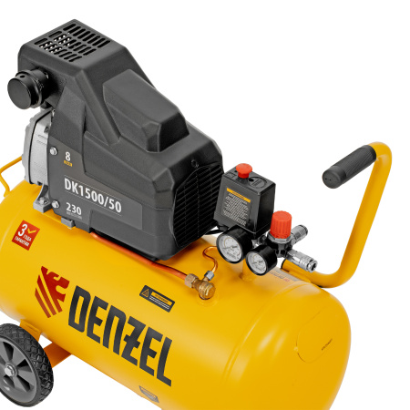 Компрессор воздушный DK1500/50, Х-PRO 1.5 кВт, 230 л/мин, 50 л Denzel