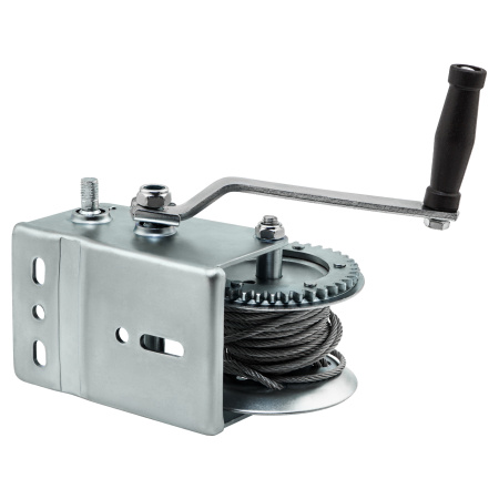 Лебедка шестеренчатая, тяга 0.8 т, тросовая Matrix цена