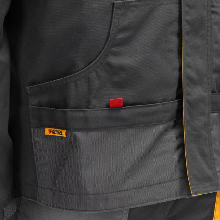 Куртка профессиональная рабочая, 65% полиэстер 35% хлопок, XXL Denzel