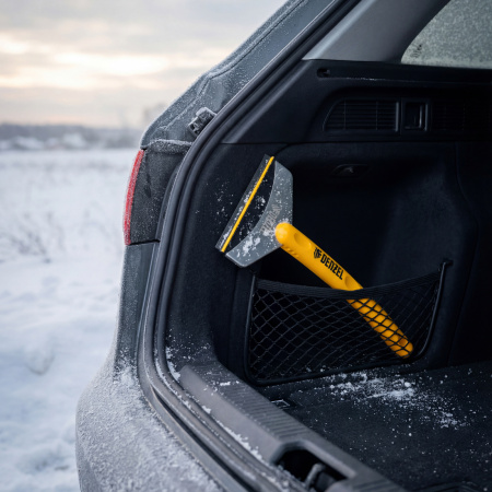 Скребок для удаления льда с водосгоном, усиленный, удлиненный Denzel цена