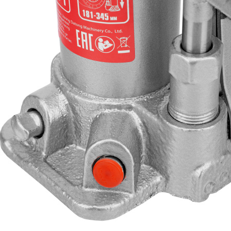 Домкрат гидравлический бутылочный, 2 т, высота подъема 181-345 мм, в пластиковый кейсе Matrix цена