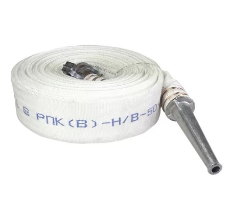 Рукав пожарный РПК(В)-50-1,0-М-УХЛ1 в сборе с головками ГР-50а-пл и стволом РС-50,01ал, 20±1м, Классик