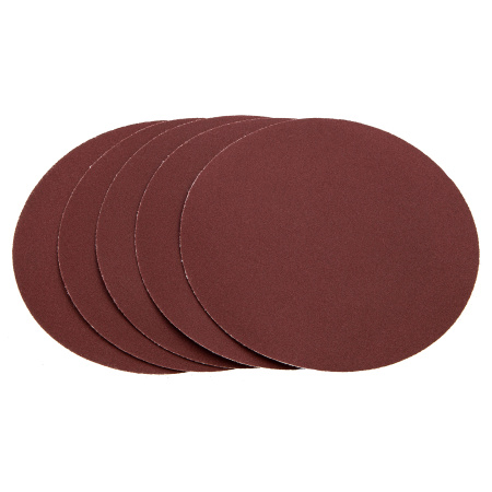 Круг абразивный на ворсовой подложке под "липучку", P 400, 150 мм, 5 шт Matrix