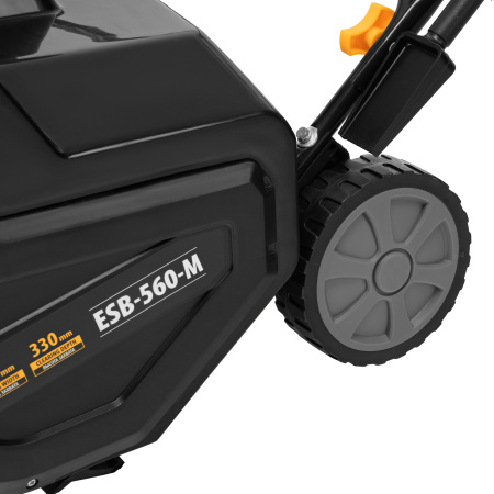 Электрическая снегоуборочная машина ESB-560-M, 2,5 кВт, металлический шнек, LED фара Denzel