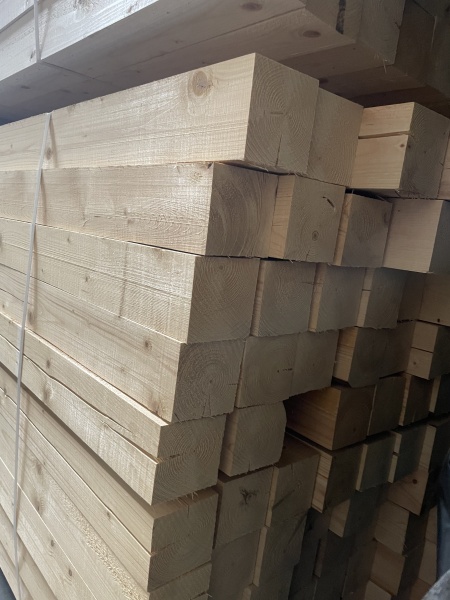 Брус сухой строганный 100х150х6000 мм (90х140х6000) Хвоя