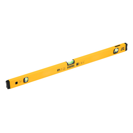 Уровень алюминиевый, магнит, фрезерованный, 3 глазка (1 зеркал.) 0,5 мм/м, 800 мм Denzel цена