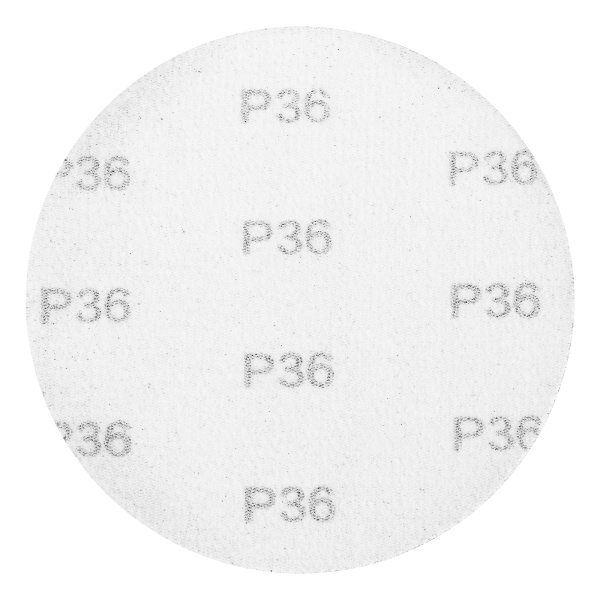 Круг абразивный на ворсовой подложке под "липучку", P 36, 125 мм, 10 шт Matrix