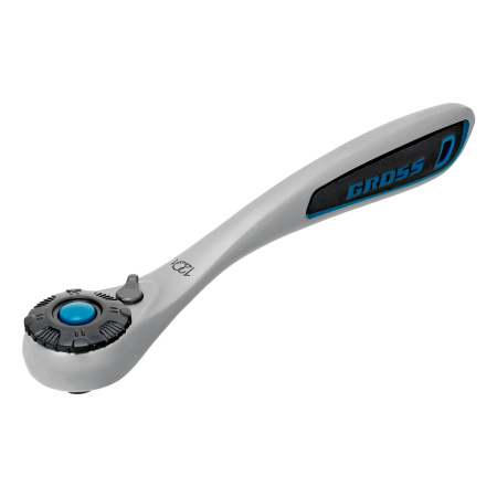 Набор торцевых головок, трещотка 120 зубьев, 1/4", CrV, 36 предметов Gross