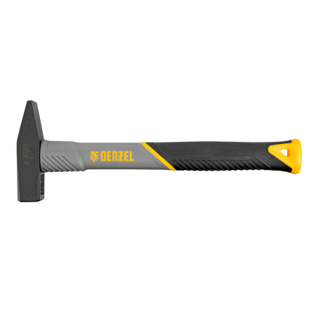 Молоток слесарный, 300 г, кованый, фибергласовая рукоятка c TPR покрытием Denzel