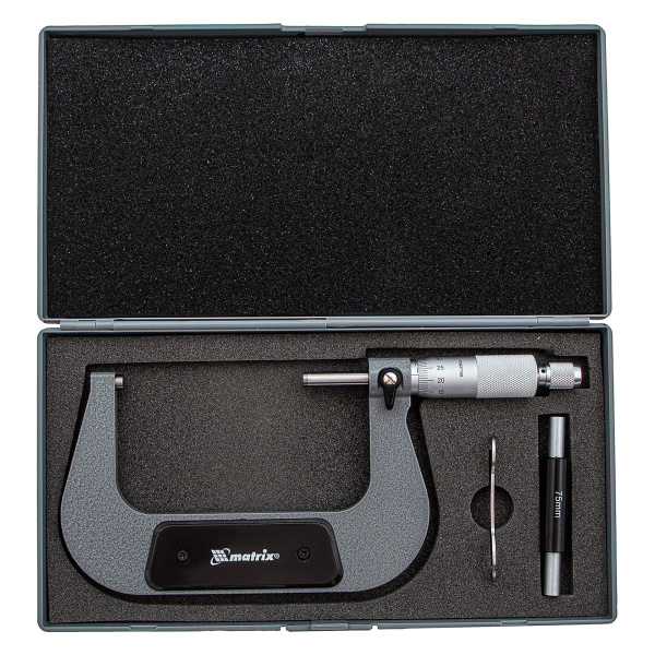 Микрометр механический,75-100 мм Matrix цена