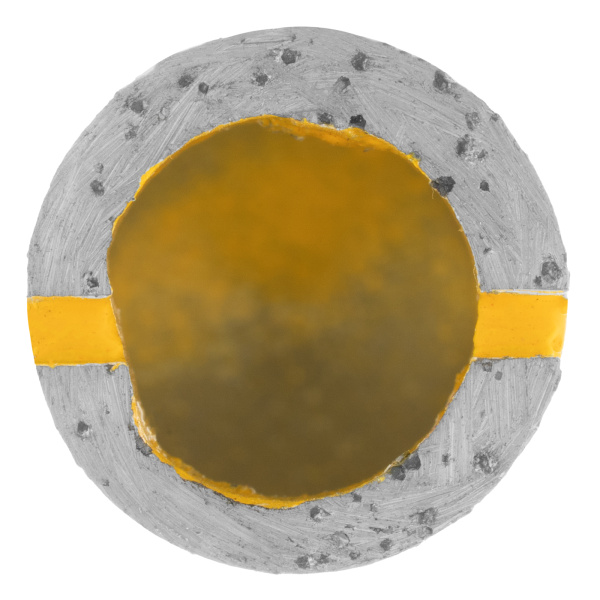 Сверло алмазное по керамограниту, 18 мм, мокрая резка, трехгранный хвостовик Denzel