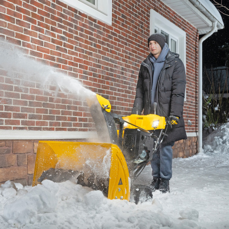 Бензиновая снегоуборочная машина SBL 711DT PRO, 420cc, гусеницы, эл.старт, блок. дифф. Denzel