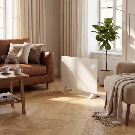 Конвектор электрический OptiPrime-1500, Wi-Fi, тачскрин, цифровой термостат, 1500 Вт Denzel