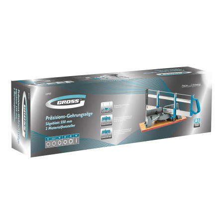 Стусло прецизионное, пила 550 мм, две прижимные струбцины Gross цена