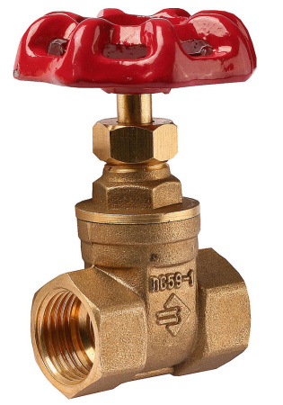 Задвижка ЗУБР клиновая латунная, 3/4″