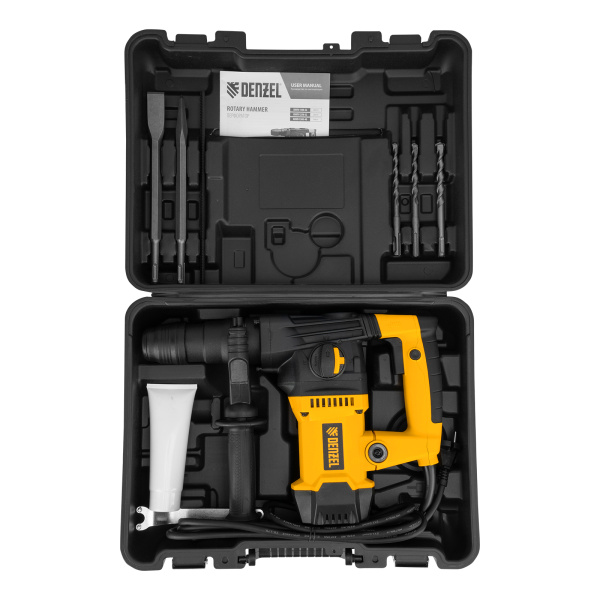 Перфоратор электрический RHVB-1250-32, SDS-plus, 1250 Вт, 5,5 Дж, 4 реж. Denzel