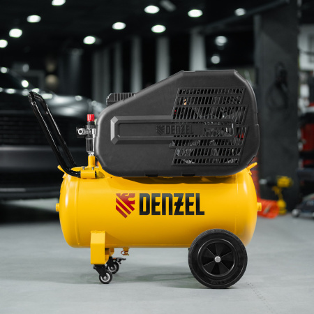 Компрессор воздушный рем. привод BCI 2100/50, 2,1 кВт, 50 литров, 400 л/мин Denzel