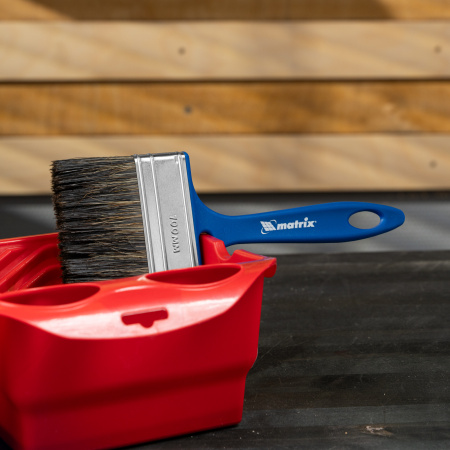 Кисть флейцевая "Водные краски" Color Line 100 x 12 мм Matrix цена