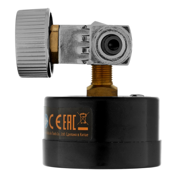 Регулятор давления с манометром для краскораспылителя K1500, 12 бар, 1/4" Denzel цена