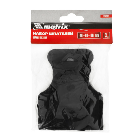 Набор шпателей 40-60-80 мм, черная резина, 3 шт Matrix цена