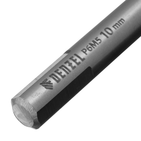 Сверло спиральное по металлу 10 х 184 мм, Р6М5, Golden Tip, удлиненное Denzel