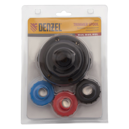 Катушка триммерная полуавтомат, шестигранник HEX х 15/6, болт М6 правый, М8 правый, М8 левый Denzel цена