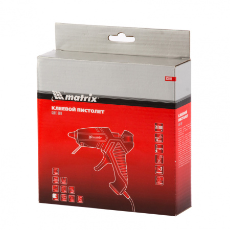 Клеевой пистолет, 11 мм, 20 (100) Вт, 10 г/мин Matrix цена